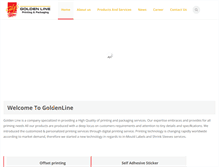 Tablet Screenshot of golden-line.com
